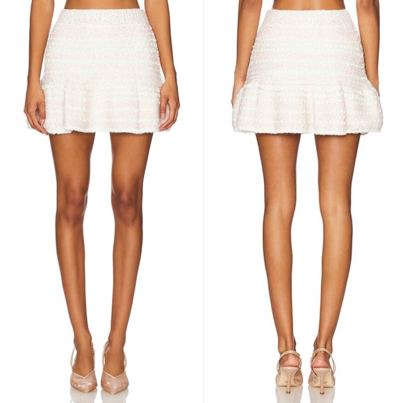 NWT | LoveShackFancy | Vanilla Blush Knit Skirt - Picture 1 of 11